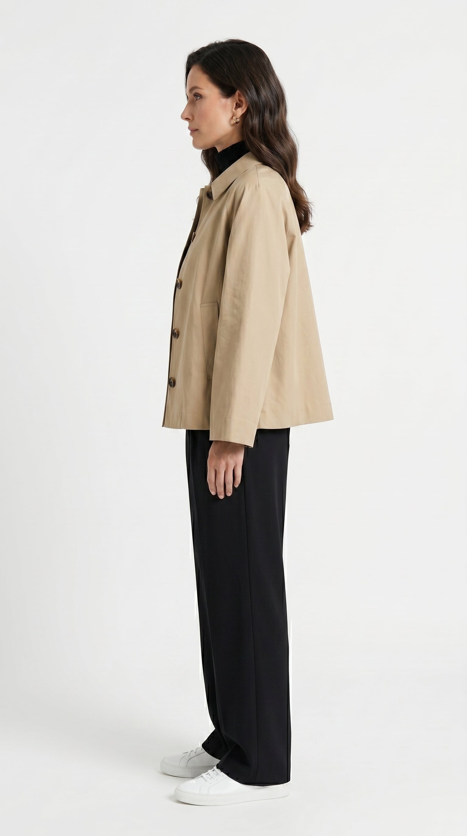 Stylish Ladies' Casual Trench Coat Ethnic Minimalist