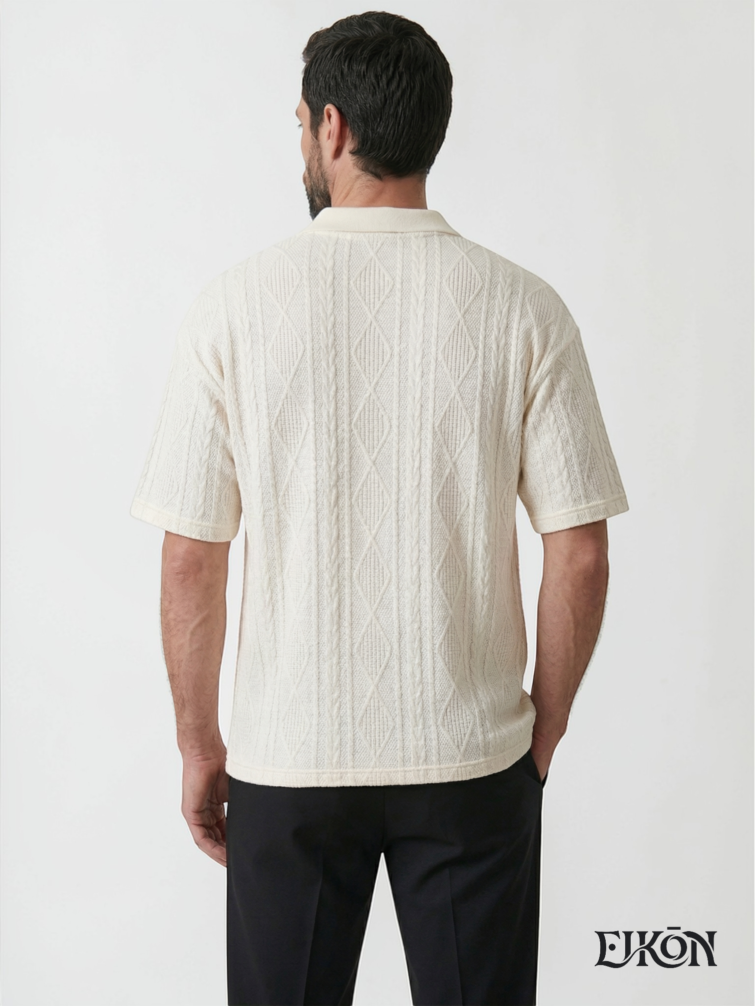 ELIO | TEXTURED KNIT POLO