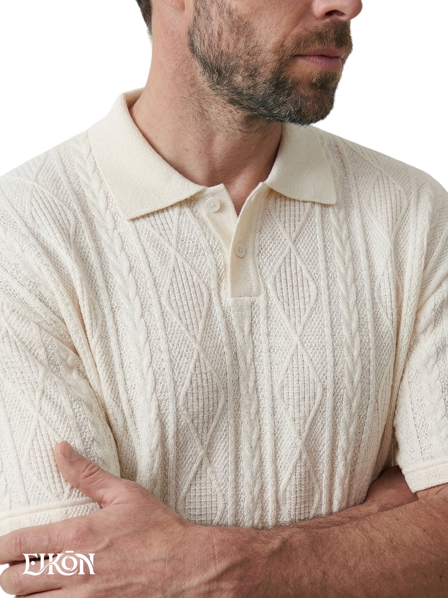 ELIO | TEXTURED KNIT POLO