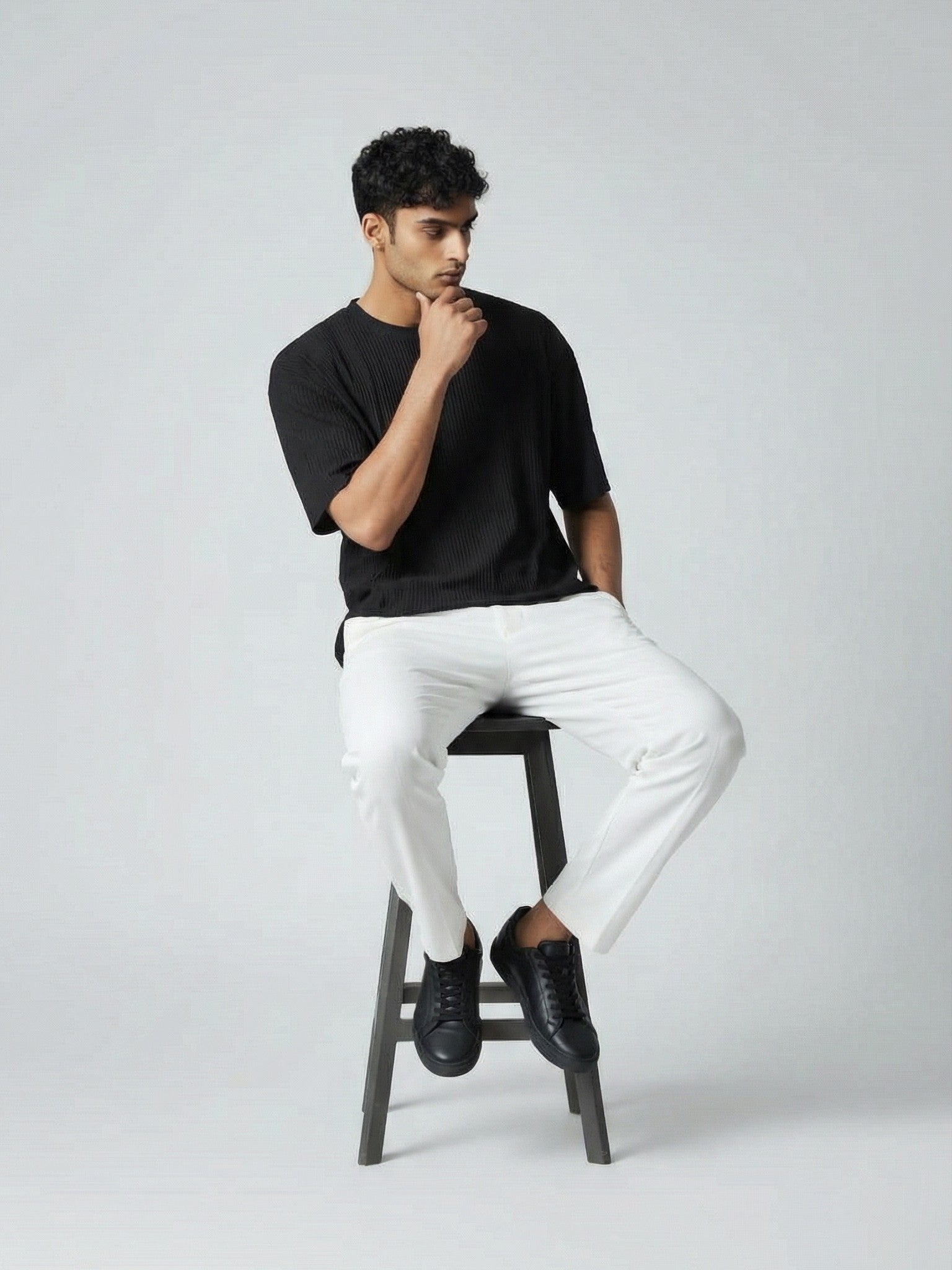 KAEL | TEXTURED RELAXED TEE