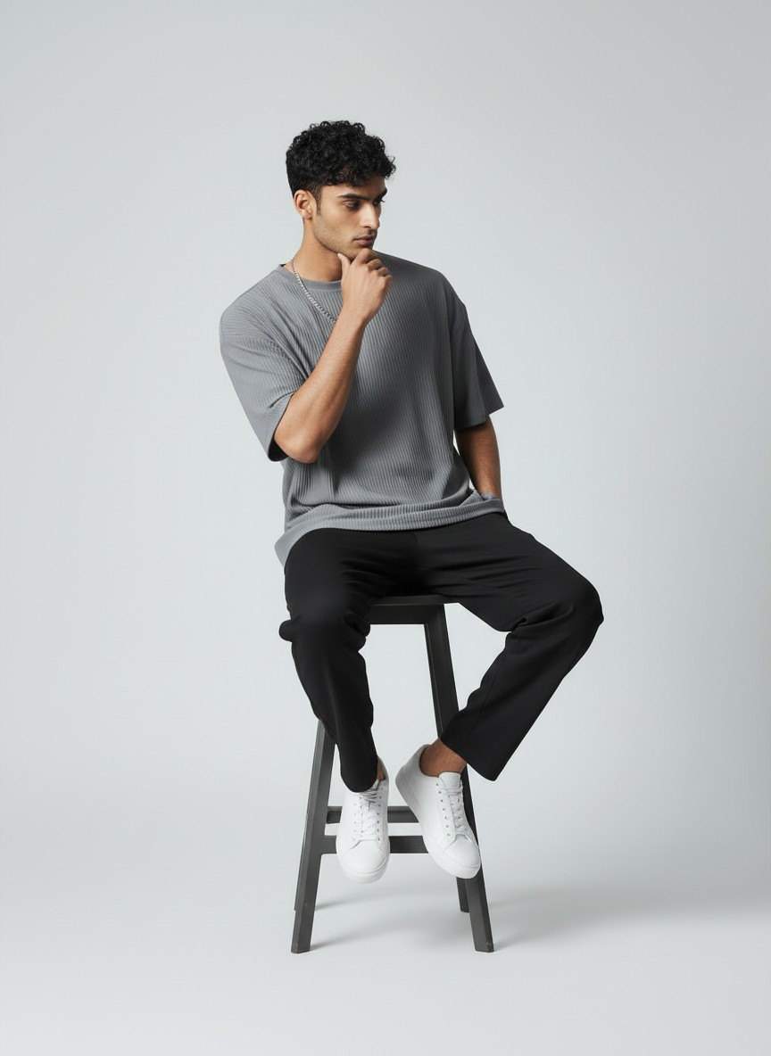 KAEL | TEXTURED RELAXED TEE