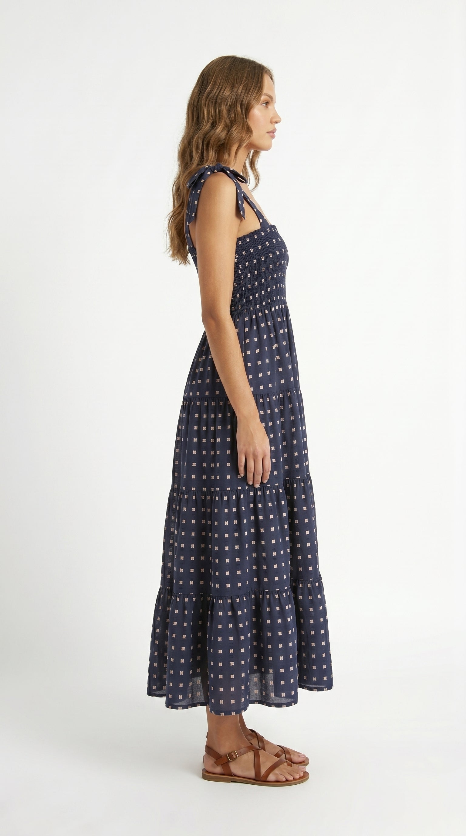 BOHÈME | Sleeveless Gypsy Print Long Dress