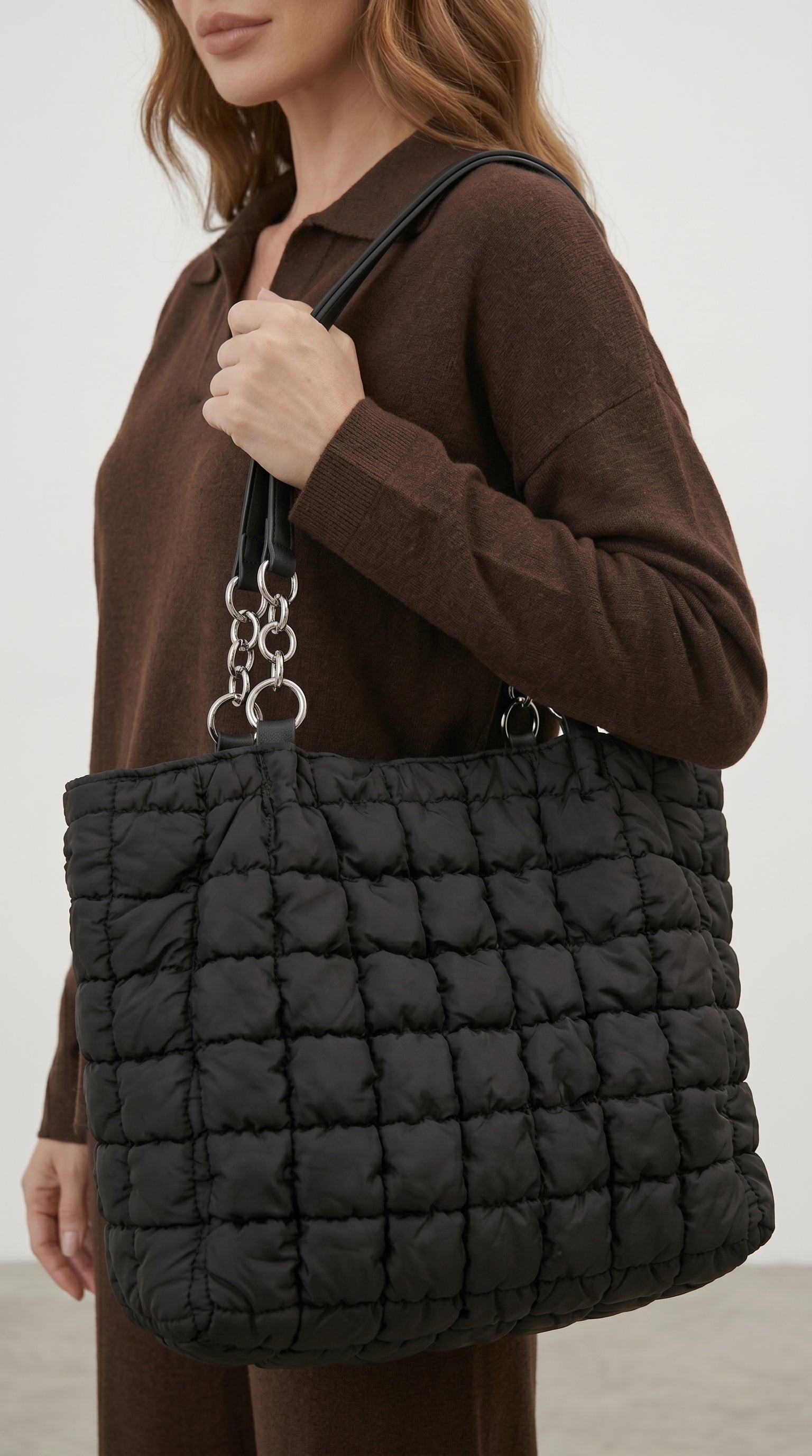 ARIA | CHIC WOVEN PUFF TOTE
