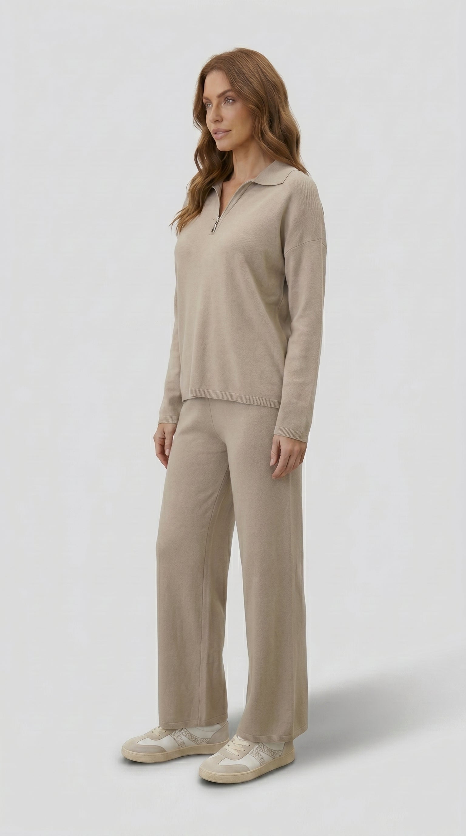CASEN | RELAXED POLO KNIT SET