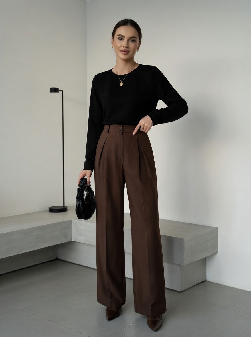 ROME | STRAIGHT-LEG TAILORED PANTS