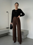 ROME | STRAIGHT-LEG TAILORED PANTS