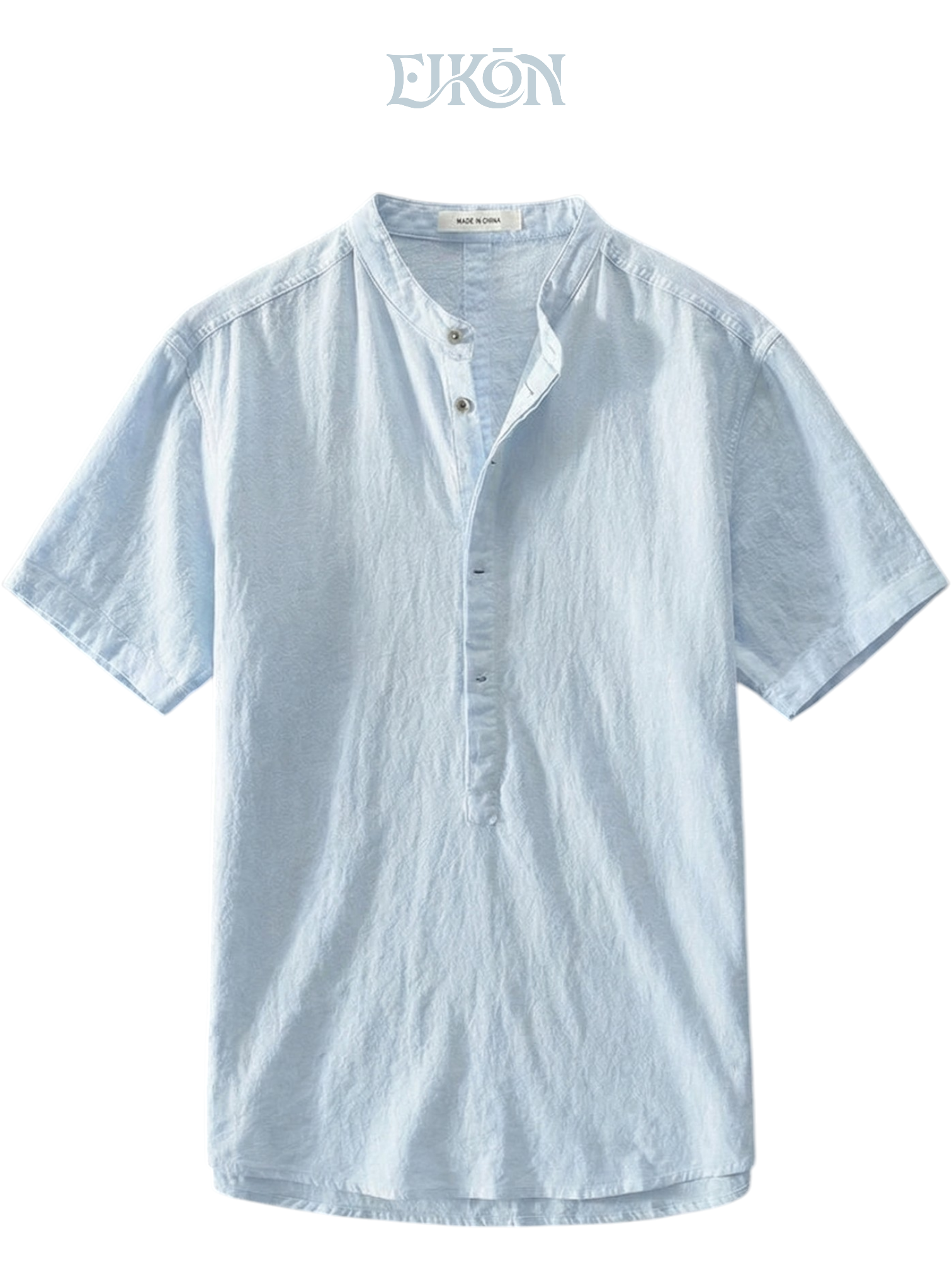 SOREN | LINEN BAND COLLAR SHIRT