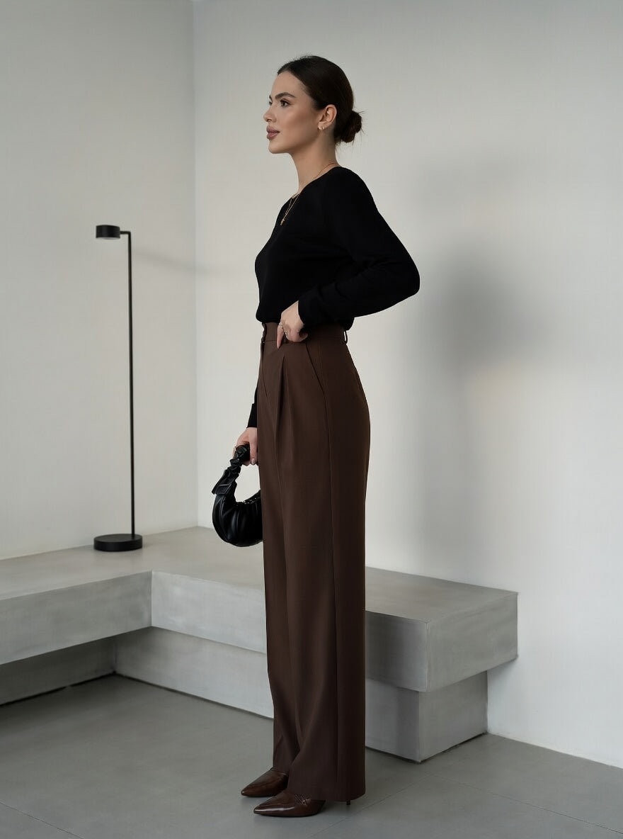 ROME | STRAIGHT-LEG TAILORED PANTS