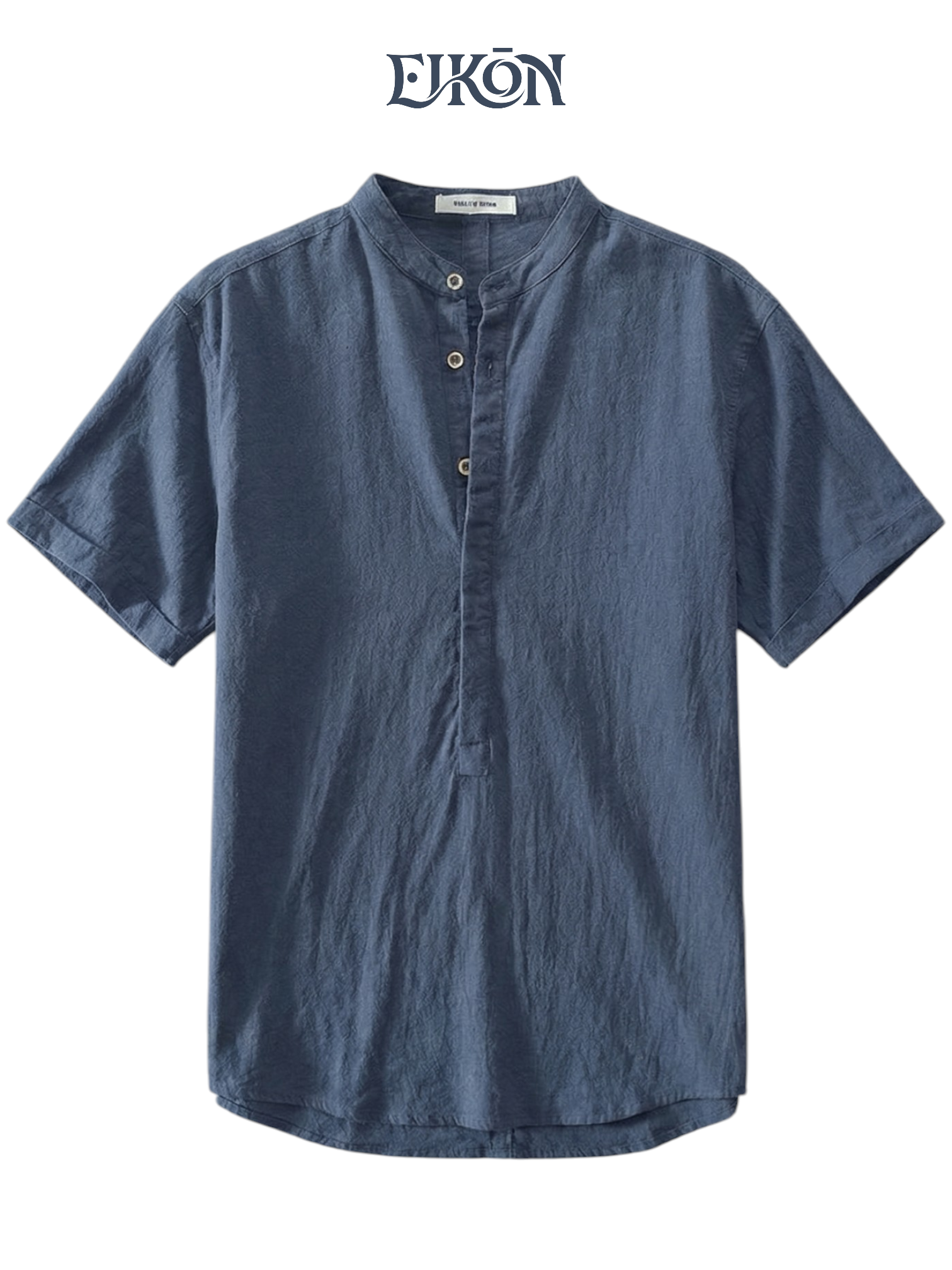 SOREN | LINEN BAND COLLAR SHIRT