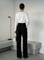 ROME | STRAIGHT-LEG TAILORED PANTS