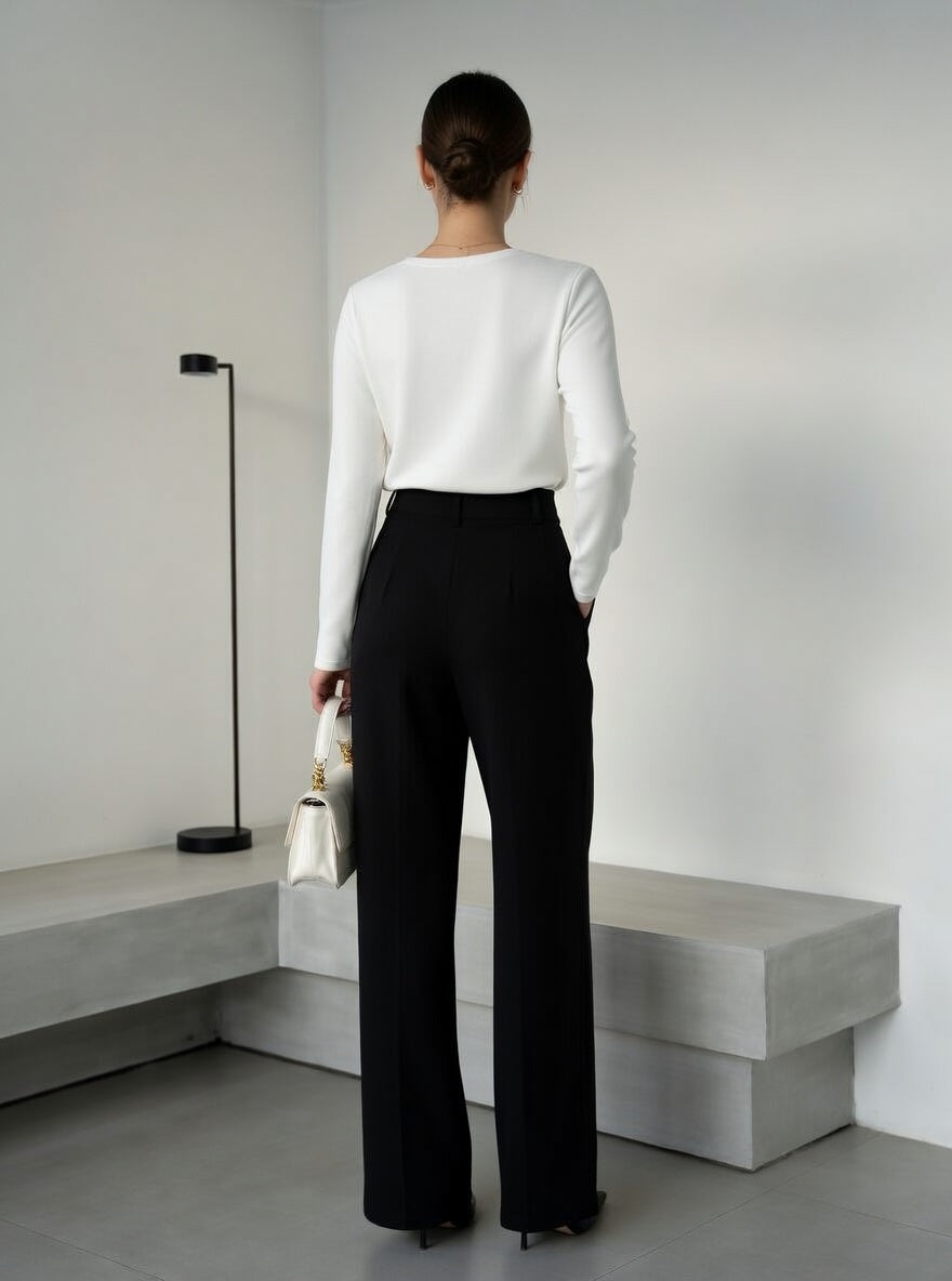 ROME | STRAIGHT-LEG TAILORED PANTS