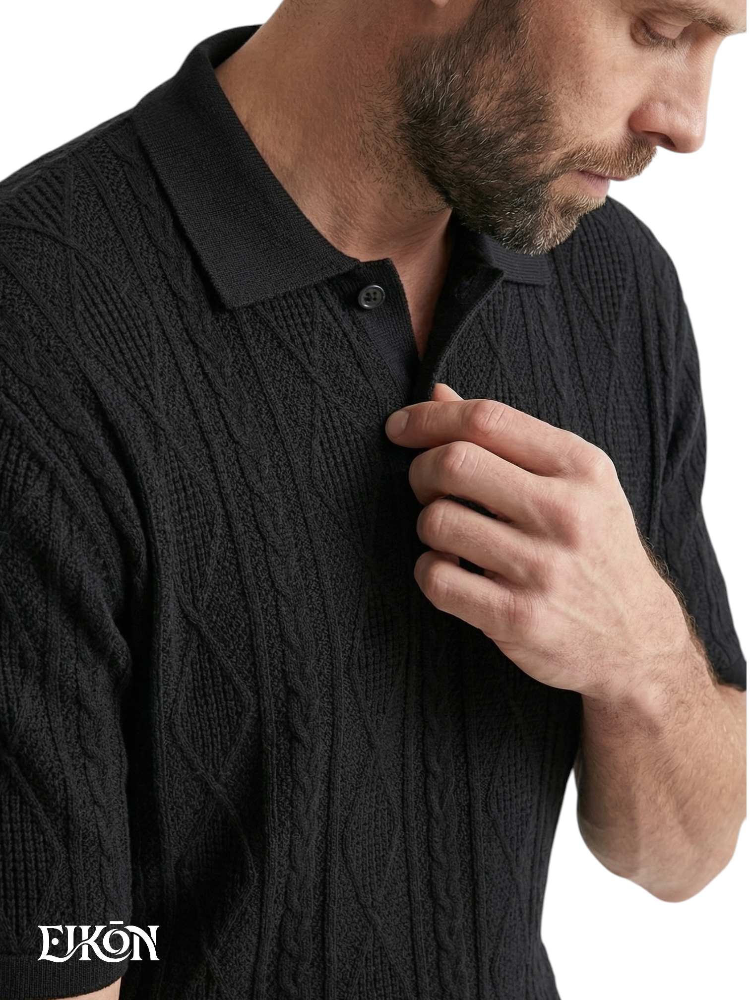 ELIO | TEXTURED KNIT POLO