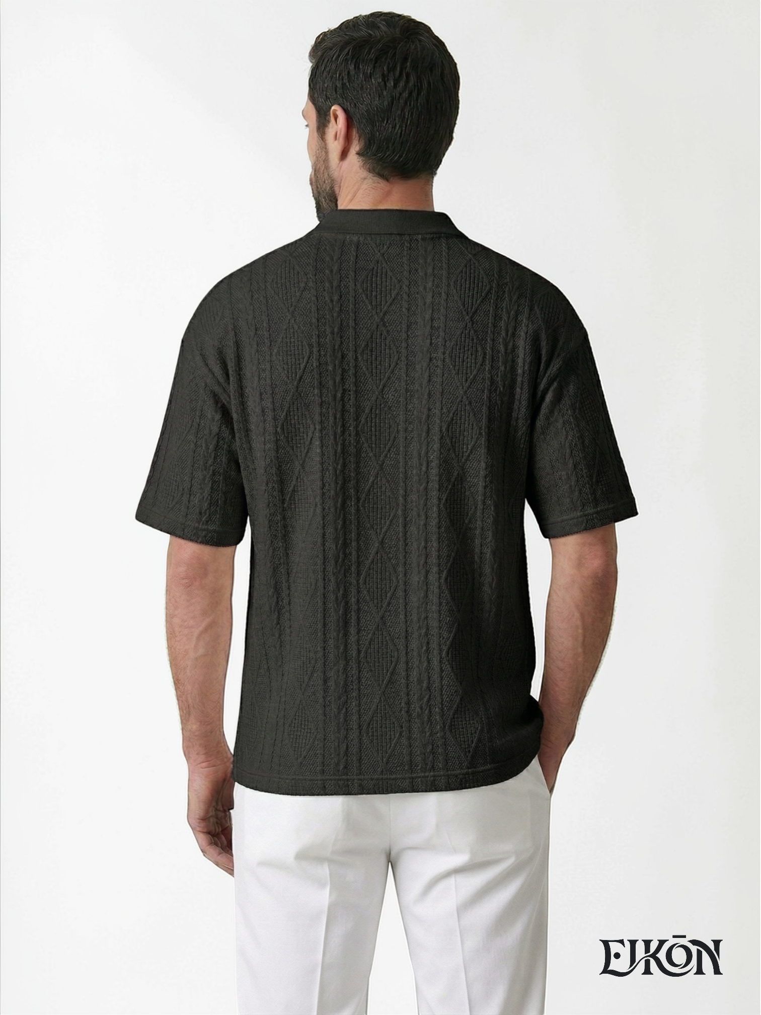 ELIO | TEXTURED KNIT POLO