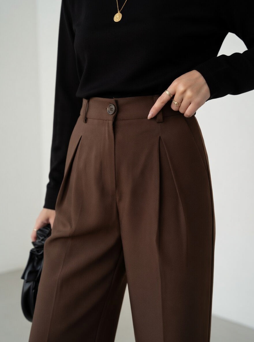 ROME | STRAIGHT-LEG TAILORED PANTS