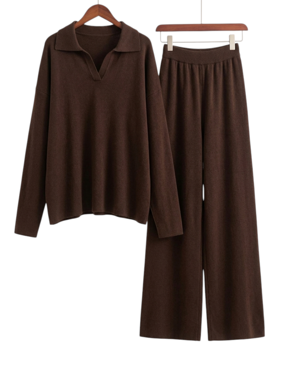 CASEN | RELAXED POLO KNIT SET