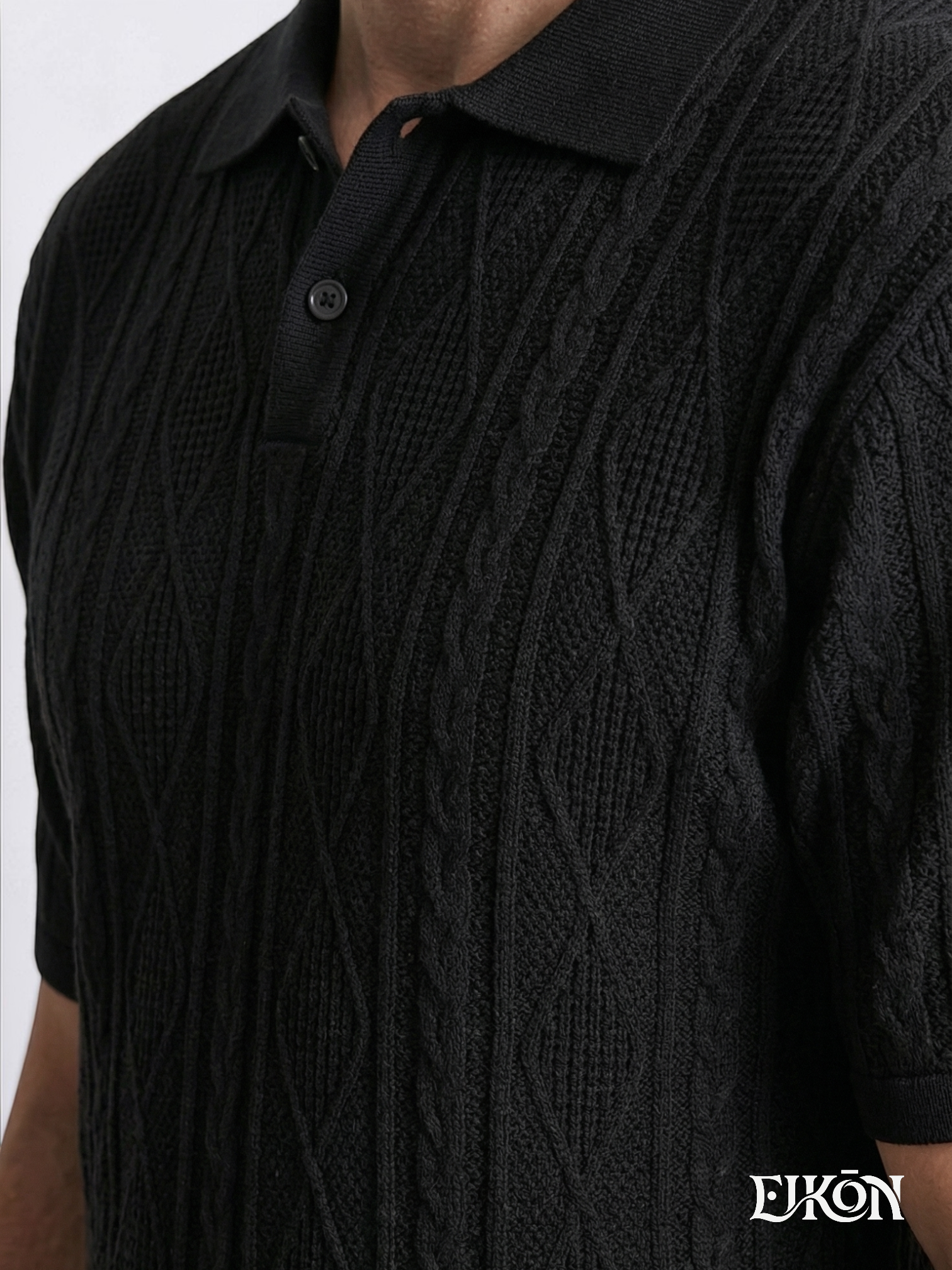 ELIO | TEXTURED KNIT POLO