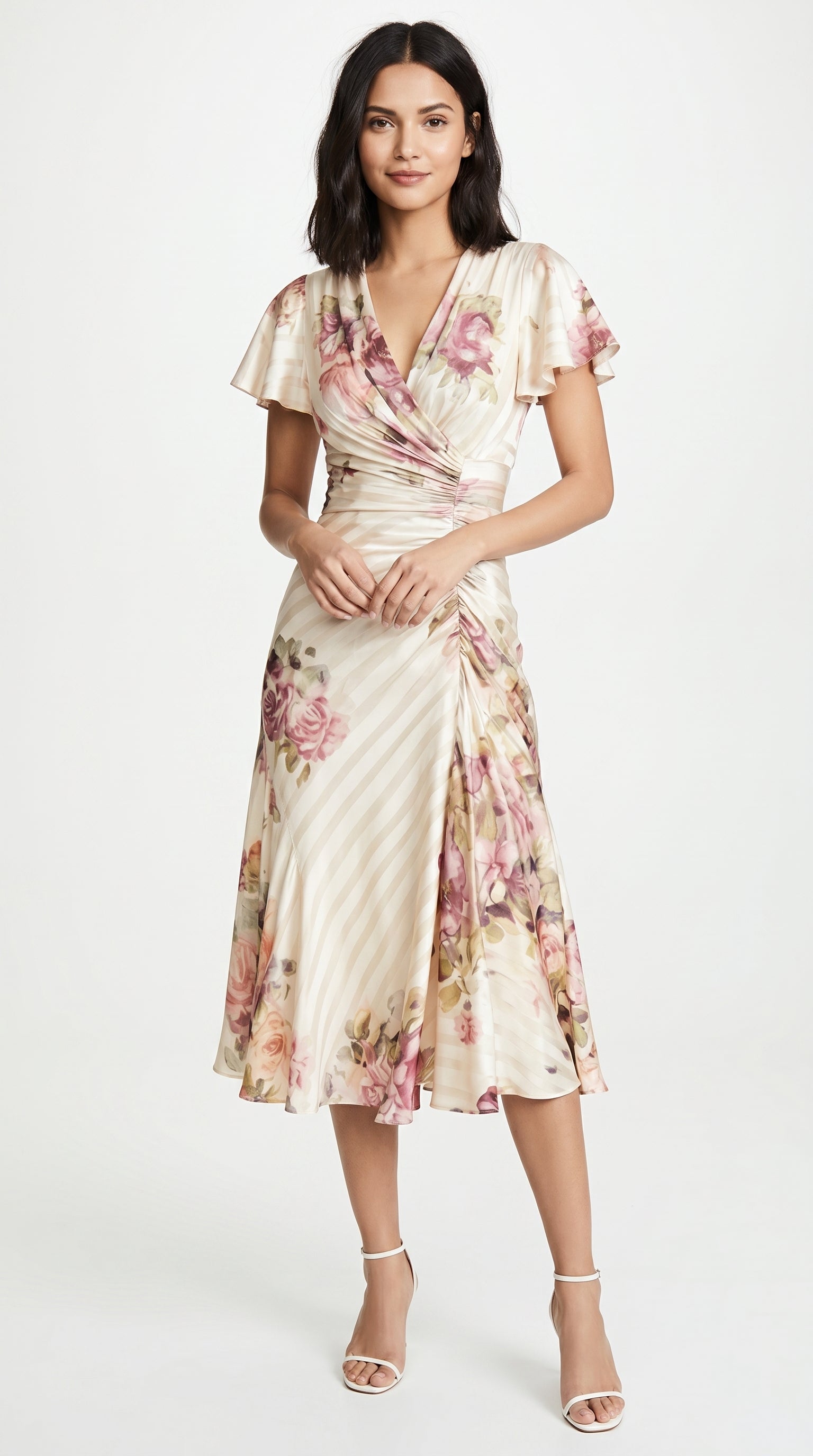 BLOSSOM | Printed Pleated Floral Dress